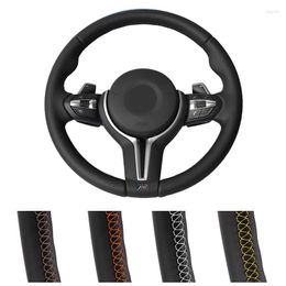 Steering Wheel Covers Customised Car Cover For F87 M2 2023-2023 / F80 M3 2014-2023 F82 M4 M5 Leather Wrap