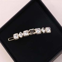 Luxurious quality hair clip with diamond for women wedding party engagement jewelry gift with box PS36873504