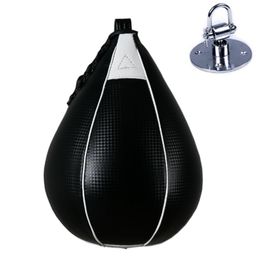 PU Speed Ball Boxing Pear Shape Swivel Punch Bag Punching Exercise Speedball Speed bag Punch Fitness Training Ball bag T200416257B