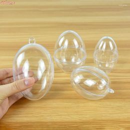 Party Decoration 5Pc 4Styles Easter Egg DIY Bath Bomb Mold Plastic Clear Mould Reusable Eggs Shape Crafting Home El Care Tool Gift