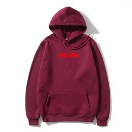 Men's Hoodies Skid Row Red Band Logo Adul Outerwear Autumn Metal Music