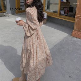 Casual Dresses 2023 Women Spring Summer With Flowers Floral Fashionable Korean Style Vintage Oversize Long Dress