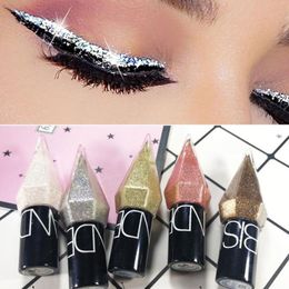 Eye ShadowLiner Combination shadow Pearl Diamond eye Liquid 5color sequin makeup smooth mini fine brush eyeliner gloss and head 230719