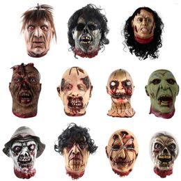 Party Decoration Halloween Hanging Realistic Zombie Head Pendant Door Ornaments Haunted House Horror Props For Home Kids Toy