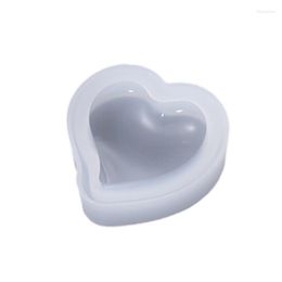 Bakeware Tools DIY Crystal Silicone Mould Cake Jewellery Love Highlights Mirror Size Peach Heart Moulds Kitchen Baking