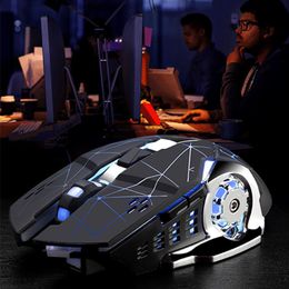 Wireless Mouse Glowing Gaming Mouse with Optical 2 4G Receiver 2400DPI Silent Wireless Mouse for Computer PC Laptop Deskt213N