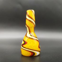 2023 Wig Wag 14mm Thick Bowl Piece Bong Glass Slide Water Pipes Cream Round Red Yellow Heady Slides Colorful Bowls Male Smoking Accessory