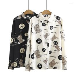 Women's Blouses Shirt Women Slim Long Sleeve Shirts Fashion Casual Blouse Plus Size XXXXL Spring Chiffon Loose Tops Blusas Mujer