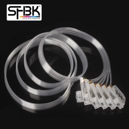 150CM 6-color DTG transparent hose line with square small damper screw and nut suitable for A4 A3 R330 L800 L805 L1800 R1390 pri299F