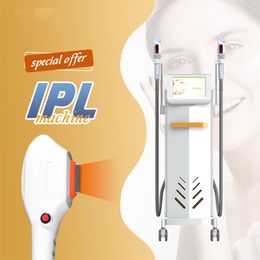 Free shipment IPL laser hair removal SHR E light skin rejuvenation machine permanent 2 handles