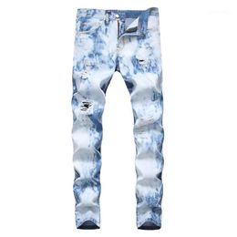 Men's Jeans Young Men's Cotton Blue Men Autumn Casual Denim Pants Soft Jean Overalls1334P