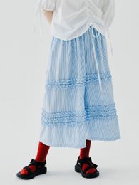 Women's Pants s imakokoni original 2023 summer pure cotton lace wide leg pant 's nine minute 234119 230719