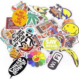 DHL Fedex Ship 5000Pcs Vinyl Stickers Car Skateboard Motorcycle Bicycle Luggage Laptop Snowboard Decals Pack Waterproof2380