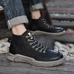 Boots Winter Men Shoes Plush Soft Snow Plus Velvet Warm Outdoor Ankle Fashion Non-slip Casual Sneakers
