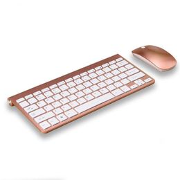 Wireless Keyboard Mouse Combos 2 4GHz Portable Mini Keyboards and Mice Kit Multimedia Keypad for Office Computer Desktop Laptop TV265Q