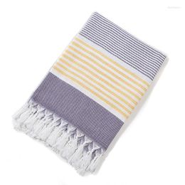 Towel 100x180cm Turkish Style Pure Cotton Striped Worship Towels Coast Beach Surfing Rugs Women Headwear Manta Outerwear Home Decor