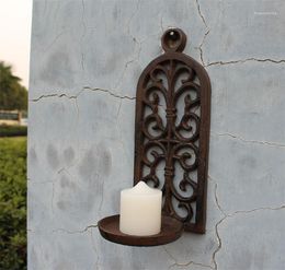 Candle Holders Wall Holder Iron Garden Nostalgic Style 26 11.3CM