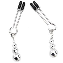 Adult Toys Metal Nipple Clamps clips ring bell bdsm break 230719