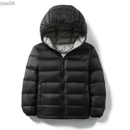 Down Coat High Quality Kids Duck Down Jackets 2022 New Ultra Light Hooded Winter Coats for Boys Girls Portable Windproof Puffy Parkas 14T L230625