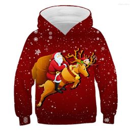 Men's Hoodies 2023 Winter Christmas Sweater Fleece Santa Claus Sweatshirts Baby Boys Girls Casual Coats Tops 3D Printed Clothes Jacket
