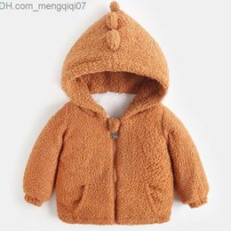 Down Coat New Autumn Winter Children's Cotton Coat Jacket Baby Boys and Girls Warm Coat Fashion Children's Hooded Wool Coat Children's Clothing Z230719