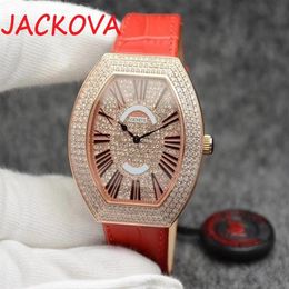 Fashion luxury designer stunning Colourful full rhinestones diamond calendar date quartz battery watches for men women276L