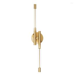 Wall Lamp Minimalist Vintage LED Living Room Bedroom Aisle Stairs Art Decor Sconce Gold/Black Copper Lighting Fixture Dimmable