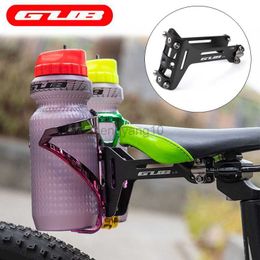 Water Bottles Cages GUB G-26 Bicycle Double Water Bottle Cage Saddle Mount Triathlon and Time Trial Saddle Rail Mounted Bottle Cage Bracket HKD230719