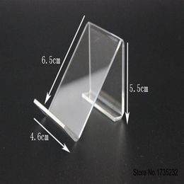 20pcs Acrylic phone display holder transparent lighter display stand MP3 holder display rack bracket253S