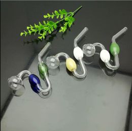 Coloured snake shaped glass pot class Oil Burner Pipe Thick Colour Glass for oil rigs glass water pipe