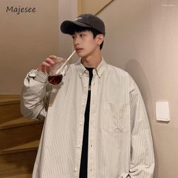 Men's Jackets Striped Men Unisex Japanese Style Harajuku Chic Long Sleeve Outwear Basic Fashion Males S Handsome Clothing Cosy