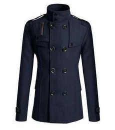 Men's Wool Blends Men's Cotton Blends coat spring 2023 new slim handsome windbreaker coat business casual Overcoat Jackets for men Asian Size HKD230718