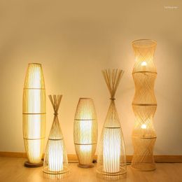 Floor Lamps Handmade Bamboo Lamp FL-01 Living Room Decoration