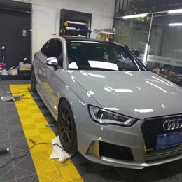 Ultra Crystal Gloss Nardo Gray Vinyl Wrap Self Adhesive Film Sticker Dark Grey Glossy Car Wrapping Foil Roll Air Release Channel2587