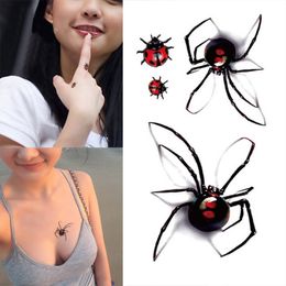 1 Sheet Man Woman Sexy Temporary Tattoo Stickers Waterproof Fake Spider Ladybug Body Art Flash Tattoos Sticker DL