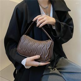 Evening Bags Mini Luxury Women's Shoulder Bag Retro Fashion Underarm PU Leather Handbag Designer Solid Color Phone Women Shopping