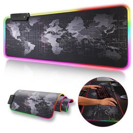 Gaming Mouse Pad Large Mousepad RGB Computer Mouse Pad Gamer Mause Pad Desk Backlit Mat xxl Keyboard Pads Backlight Mauspad227K