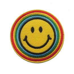 2018 Direct Selling Stickers Patches For Clothing 20 Pcs Smiley Face Retro Boho Hippie 70s Fun Smile Applique Iron-on Patch312p