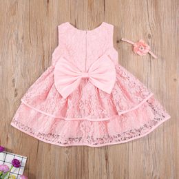 Girl's Dresses Ma Baby 0-3Y Summer Toddler Newborn Kid Baby Girl Dress Lace Bow Ball Gown Party Wedding Dresses For Girl Years Costumes