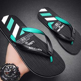 Slippers Multi Color Matching Flip Flops For Men Lightweight Non-Slip Beach Shoes For Men Daily Wear L230719
