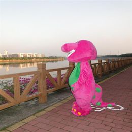 2018 Factory Adult Barney Cartoon Mascot Costumes on Adult Size3298