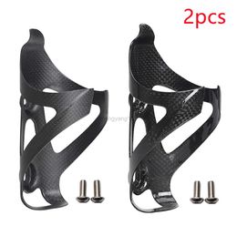 Water Bottles Cages 2023 Full Carbon Fibre Bicycle Water Bottle Cage MTB Road Bike Bottle Holder Ultra Light Cycle Equipment Matte/glossy HKD230719