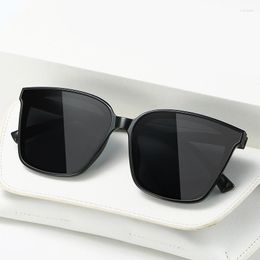 Sunglasses Men Women Retro Korean Fashion Large Frame Brand Design Glassic Style Eyewear 2023 Vintage