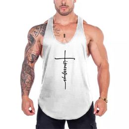 Men's Tank Tops Fitness Men's Mesh Gym Vest Men's Bodybuilding Catsuit Summer Y Back Muscle Sleeveless Sweatshirt Running Vest 230718