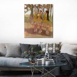 Ballet Dancers Edgar Degas Canvas Art Handcrafted Paintings A Grecian Dance Modern Decor for Studio Apartment