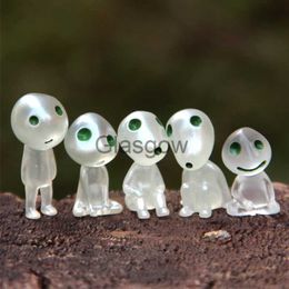 Interior Decorations Car Ornament Resin Cute Mini Luminous Decoration Alien Dolls Automobiles Interior Forest Spirit Elf Decor For Princess Mononoke x0718