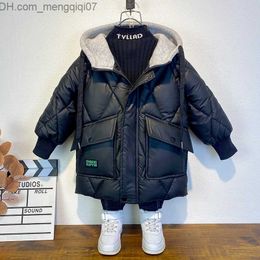 Down Coat 2022 Winter Children's Down Jacket Boys and Girls' Thick Hot Hooded Jacket Youth Fashion Outdoor Sports Jacket Children's Clothing Z230719