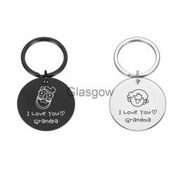 Car Key I Love You Keychain Personalized Gift for Grandpa Grandma Love Birthday Gifts Original Keychains for Car Keys Couple Rings x0718