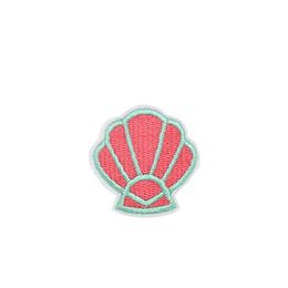 10PCS Pink Shell Embroidered Patches for Clothing Iron on Transfer Applique Patch for Bags Jeans Dress DIY Sew on Embroidery Stick193o