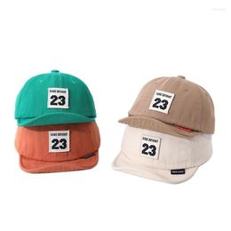 Ball Caps Doit Child Baseball Cap Boy Girl Soft Brim 23 Numbers Snapback Baby Kids HipHop Hat Sun For 1 To 4 Years Old